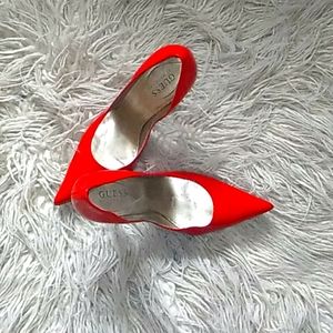 Guess by Marciano red patent leather high heels